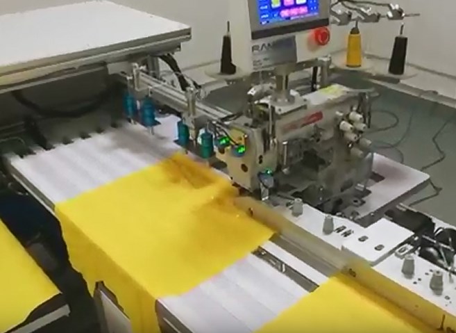 Швейный автомат для подгибки деталей низа, манжет и рукавов изделий из трикотажа RM-213
