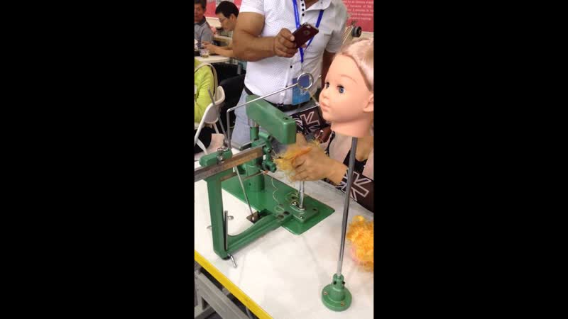 Doll Head Hair Sewing Machine video