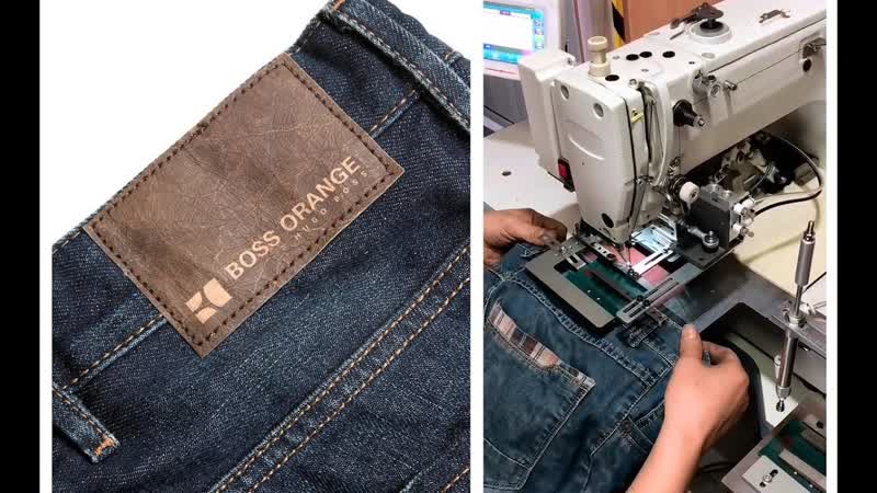 Turnkey solution for stitching the back label of jeans video