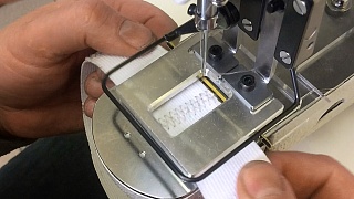 Автоматизированное решение для сшивания резинки в кольцо на базе электронной закрепочной машины Brother KE-430