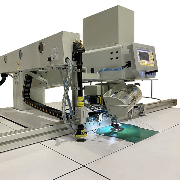 Швейный автомат программируемой строчки с вращающийся швейной головой на 360° и лазерным раскройным устройством Autosew ASM-S3-16095-LR 4