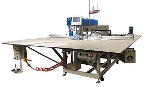 Швейный автомат программируемой строчки для средних и тяжелых материалов и лазерным раскройным устройством Autosew ASM-S2-13090-LR