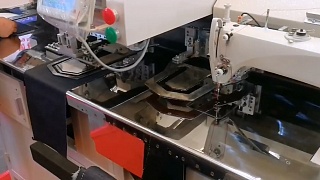 Double-head automatic for attaching and decorative stitching of jeans pocket RM-380H